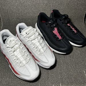 Nike Air Max 95 Essential White Varsity Red DQ3430-001 Men’s Size 6 - 2 PAIRS!